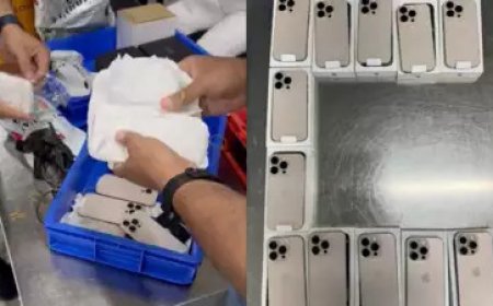 Customs officials at Delhi Airport confiscated 12 iPhone 16 Pro Max devices from four passengers. The phones were concealed in tissue paper. Here’s the origin of the shipment and the details of how they were hidden.