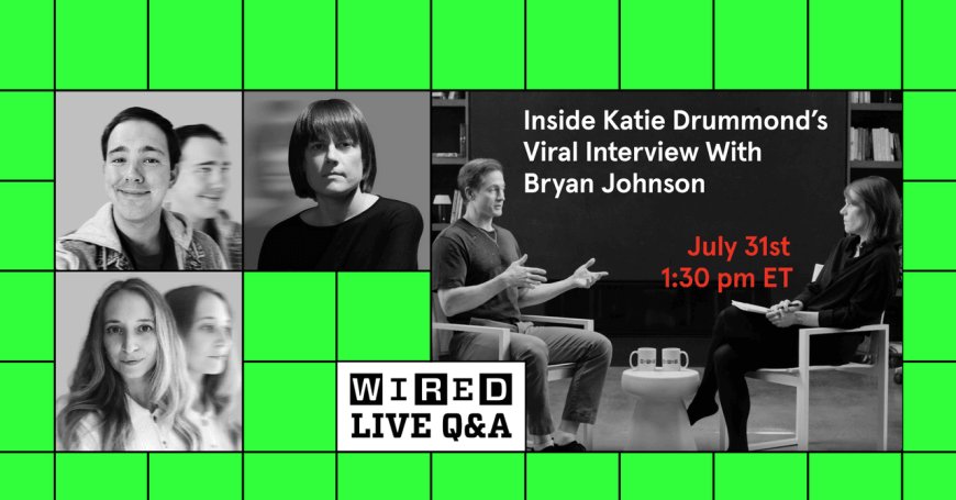 Watch Our Livestream Replay: Inside Katie Drummond’s Viral Interview With Bryan Johnson