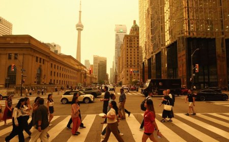 Smoke From Canada's Wildfires Turns Skies Sickly Orange Across the Eastern US