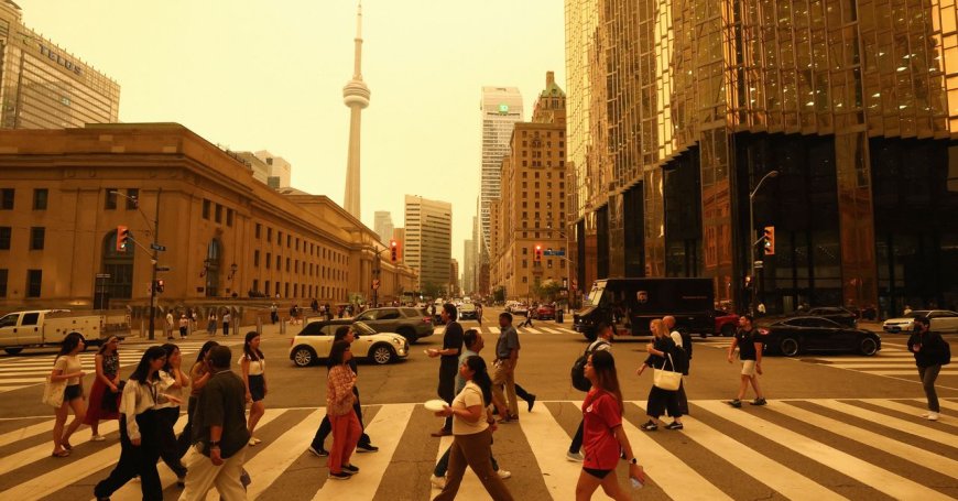 Smoke From Canada's Wildfires Turns Skies Sickly Orange Across the Eastern US